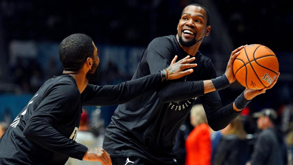 Irving y Durant durante el All Star