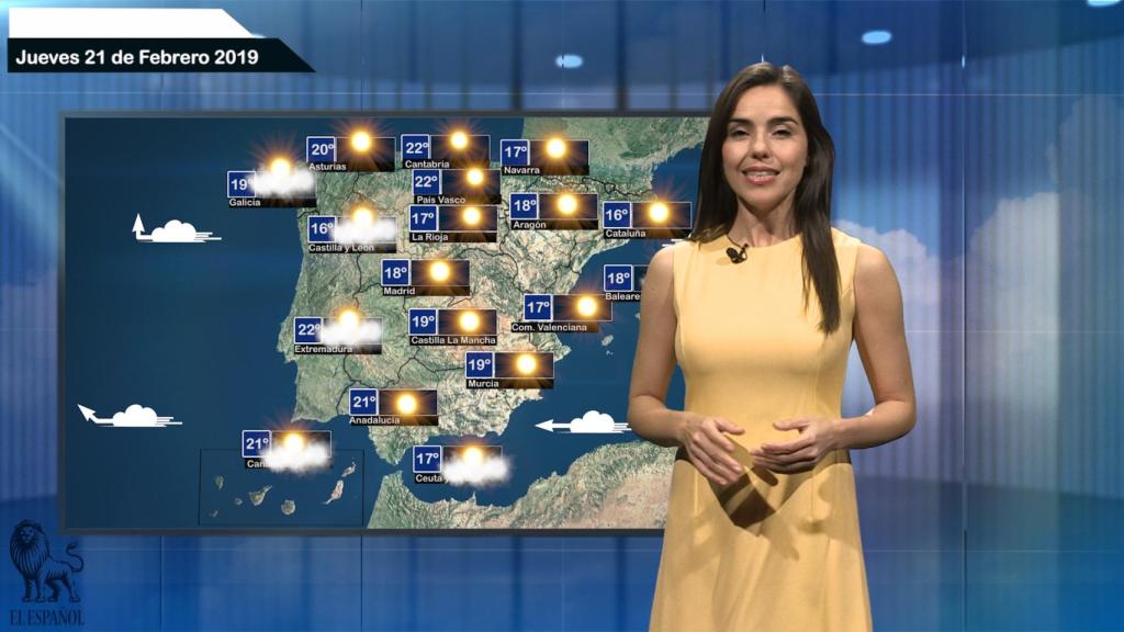 Imagen del vídeo de predicción del tiempo.