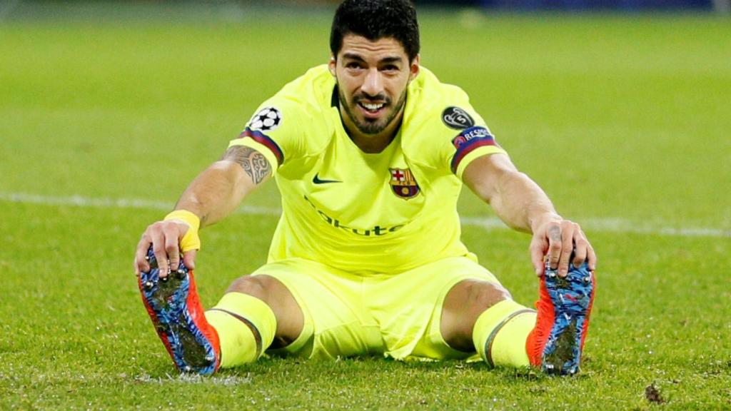 Luis Suárez, en un partido del Barcelona de la Champions League