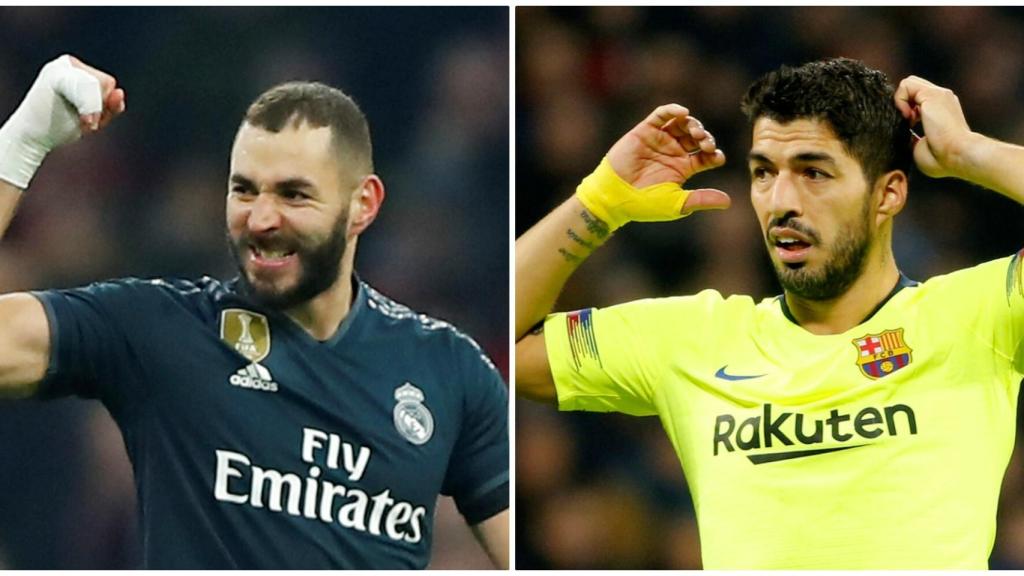 Benzema y Luis Suárez, en la Champions League