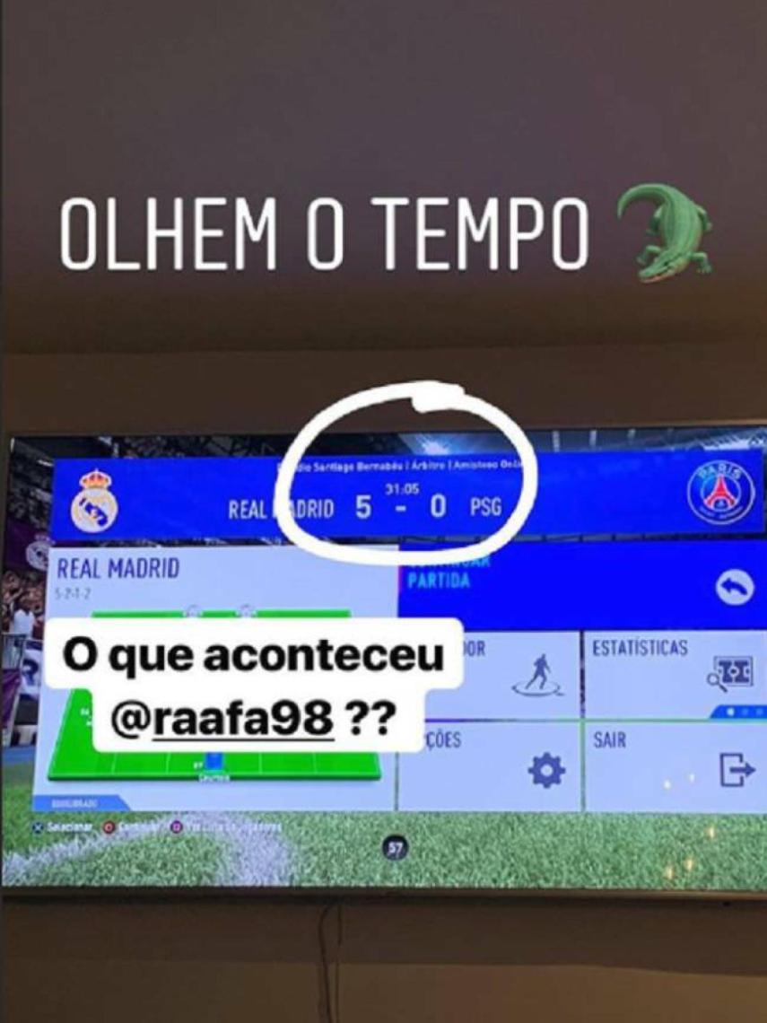 La goleada de Vinicius. Foto: Instagram. (@viniciusjunior)