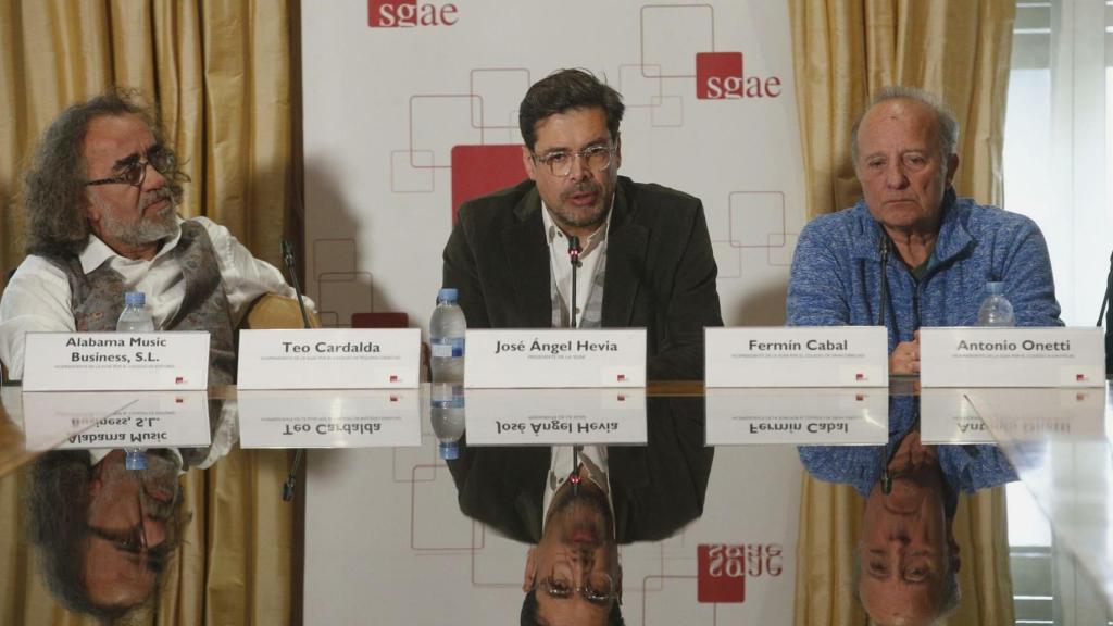 El presidente de la SGAE, Hevia, en una foto de archivo.