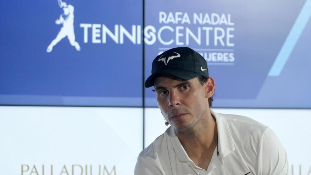 Nadal, durante el acto