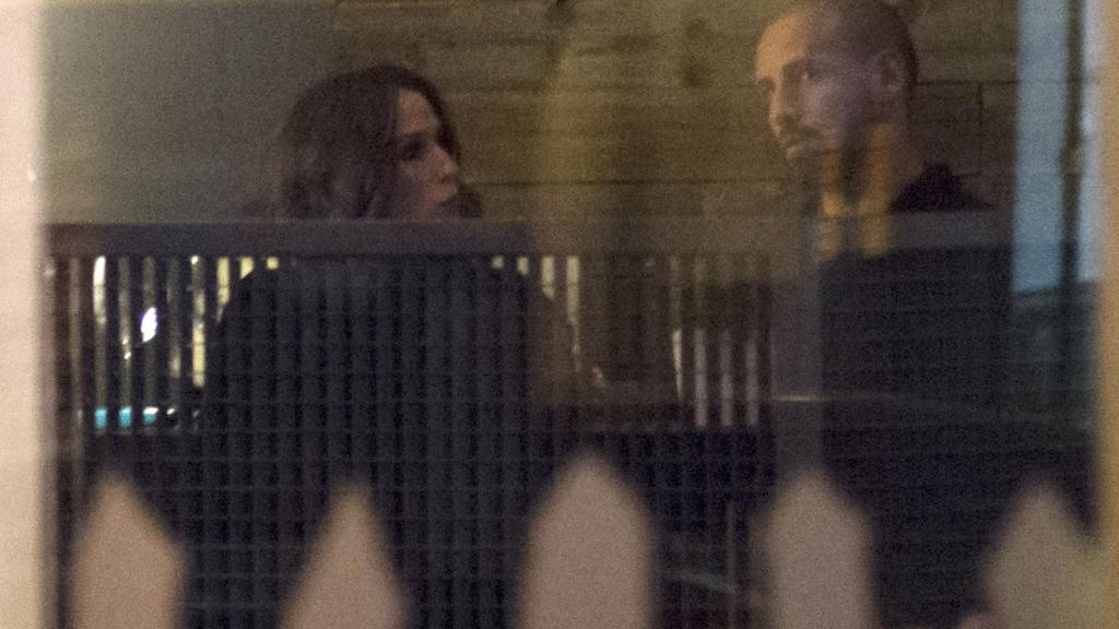 Gonzalo Miró y la cantante Malú en un restaurante de Madrid en 2015.