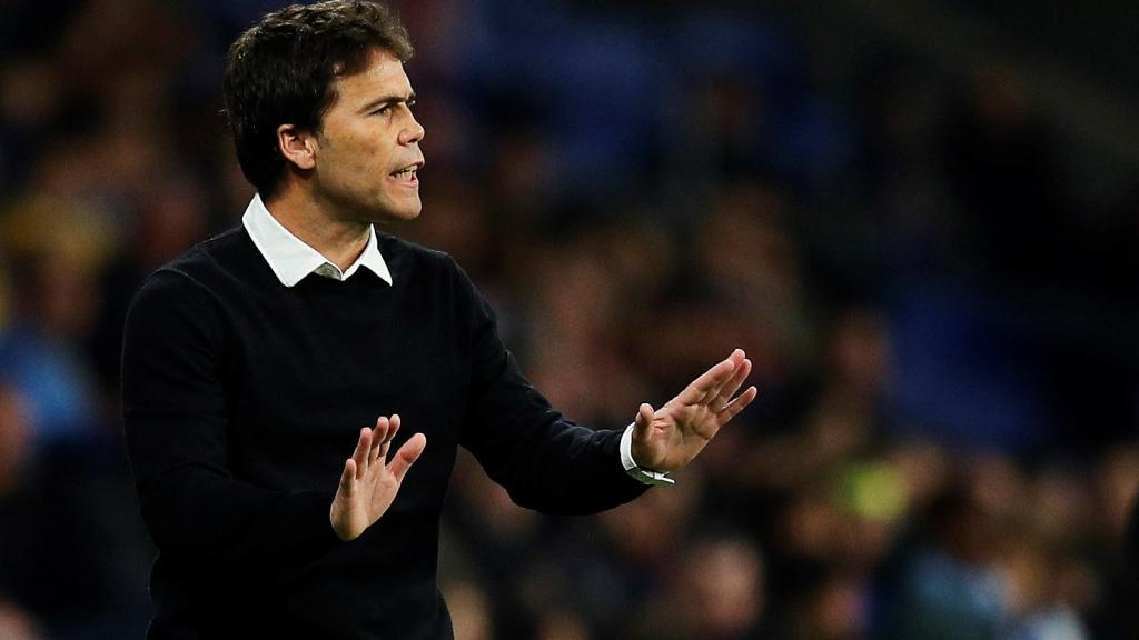 Rubi en el encuentro contra el Huesca