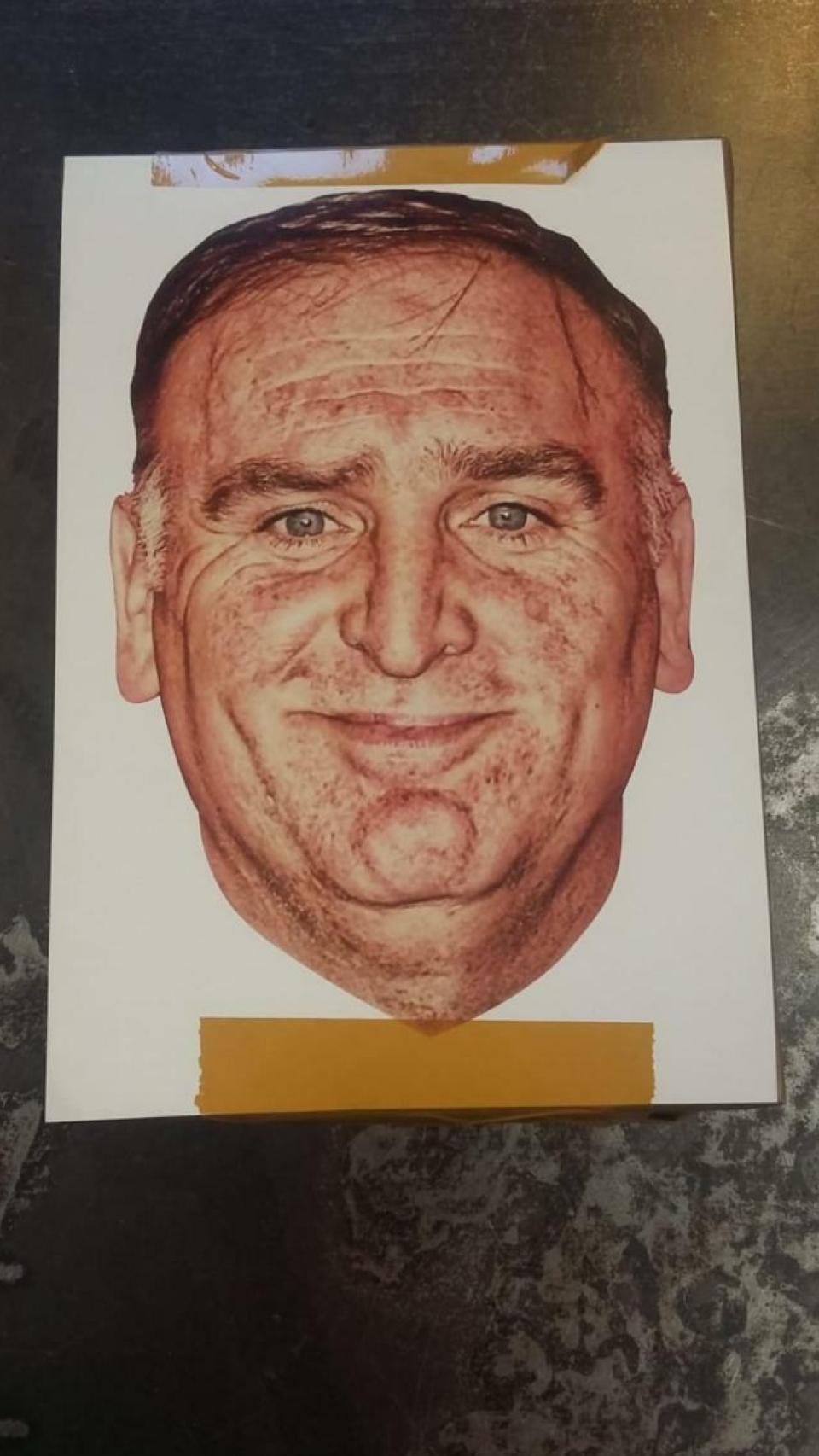 La careta de José Andrés.