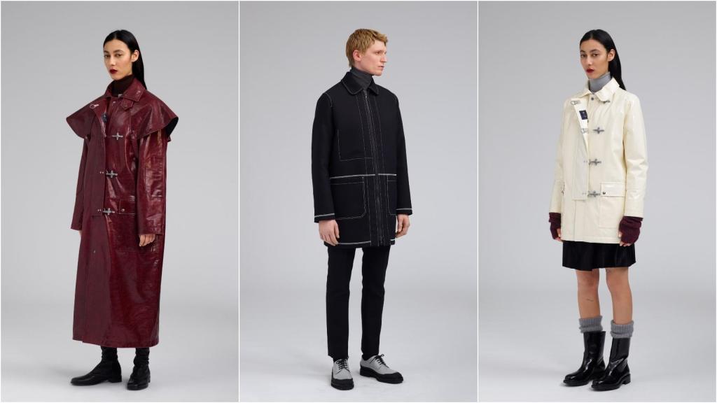 Modelos posando con prendas de la firma Fay.