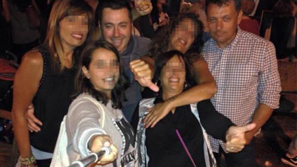 Pedro y Javier Ardines, en una foto de grupo.