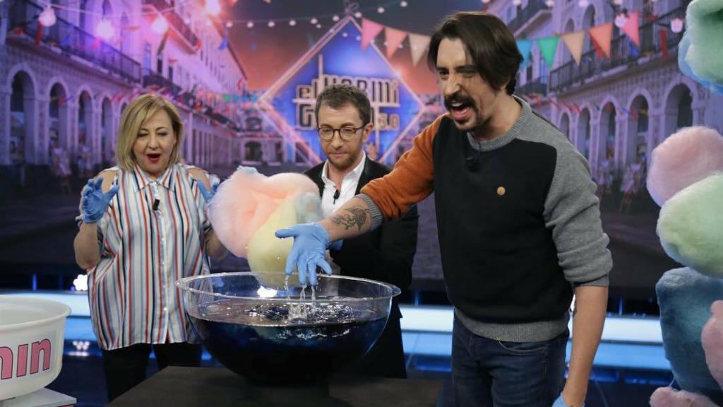 Carmen Machi, este lunes divirtiéndose en 'El Hormiguero'.