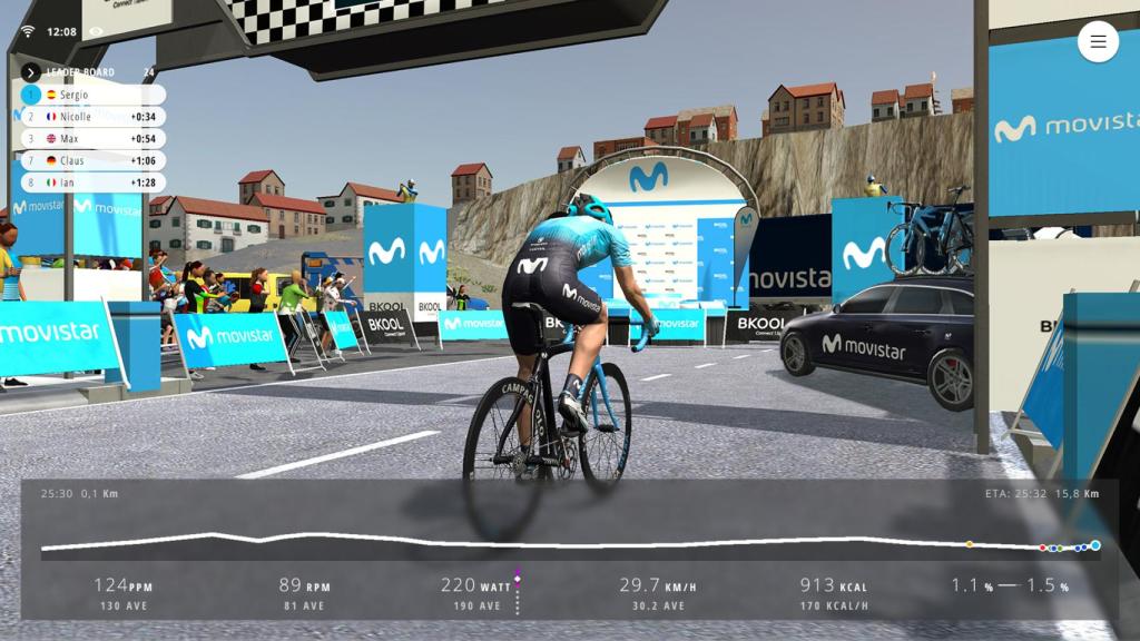 Movistar virtual Cycling