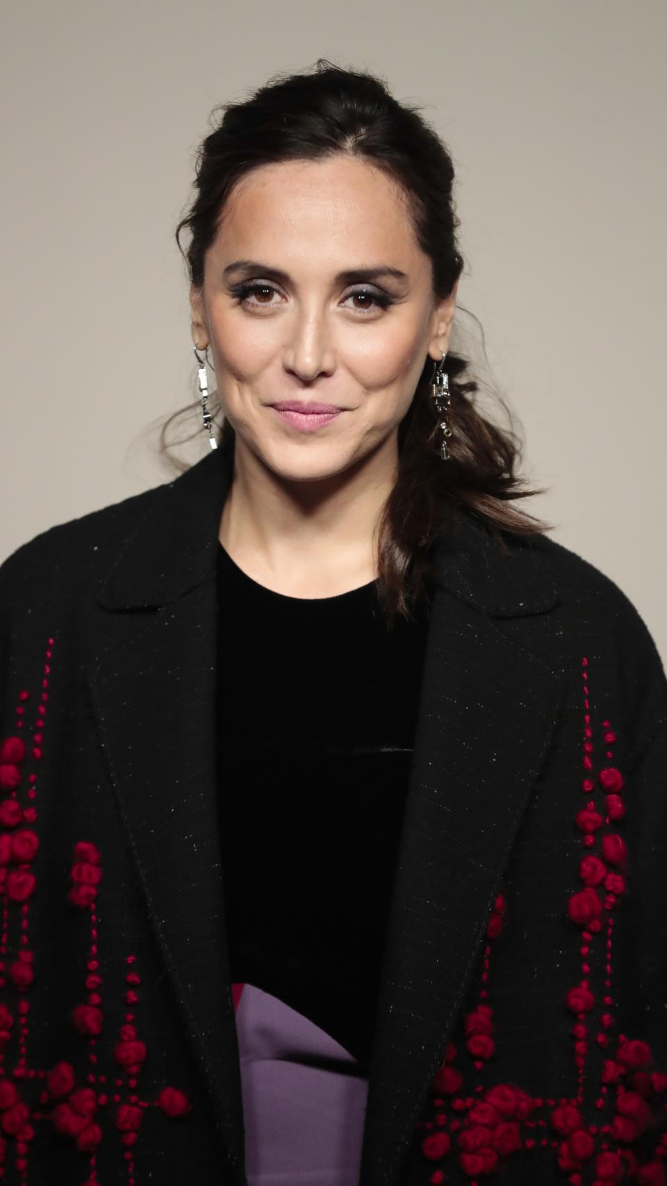 Tamara Falcó posando durante un desfile en octubre de 2018.