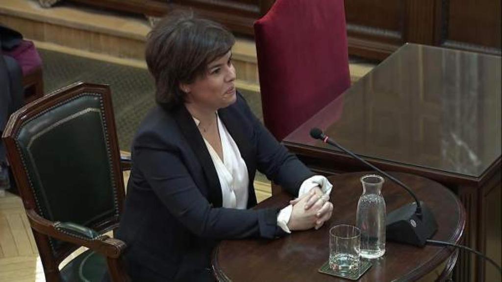 La vicepresidenta del Gobierno, Soraya Sáenz de Santamaría.