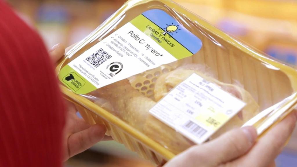 El pollo campero de Carrefour ofrece la trazabilidad completa del producto.