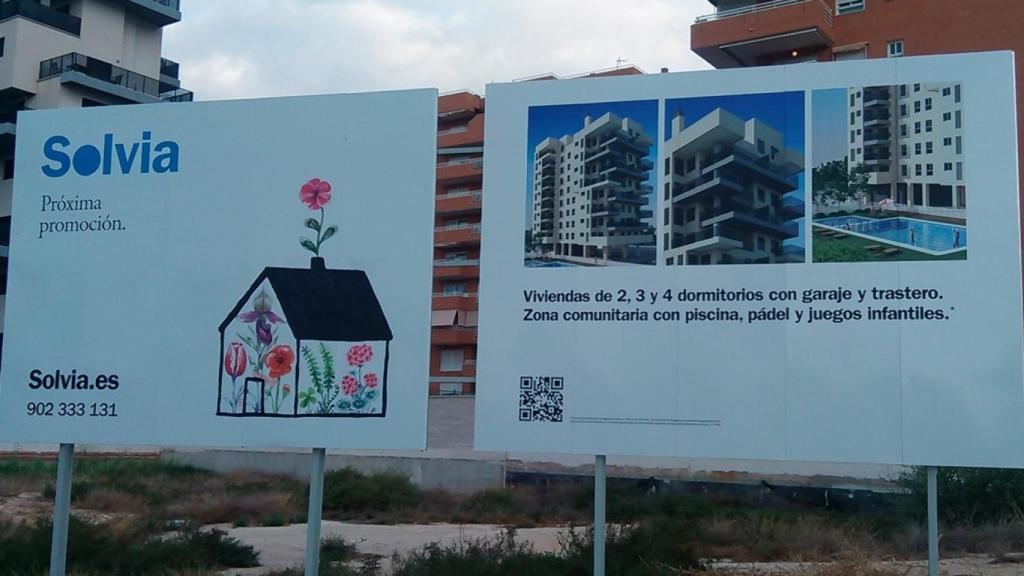 Cartel de Solvia Desarrollos Inmobiliarios.