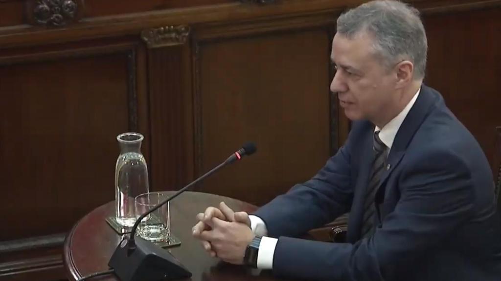 Urkullu declara en el Tribunal Supremo, este jueves.