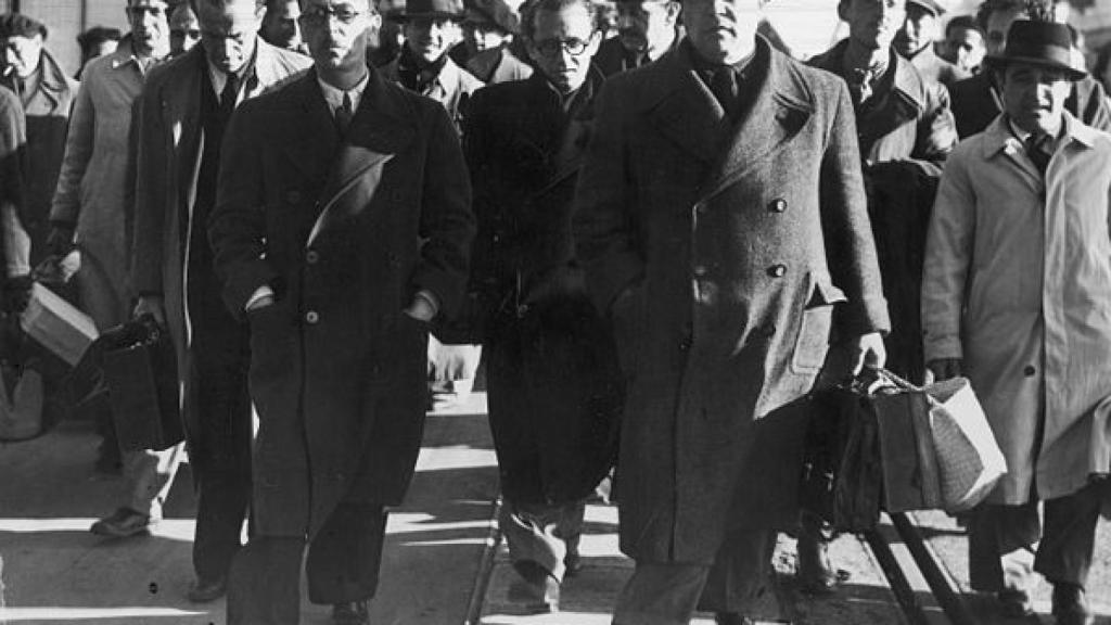 Segismundo Casado y Wenceslao Carrillo, en Londres.