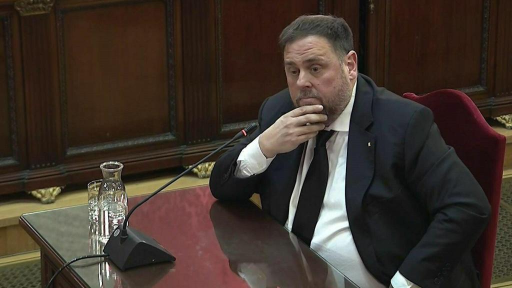 Oriol Junqueras en su declaración ante el Tribunal Supremo por el juicio del 'procés'