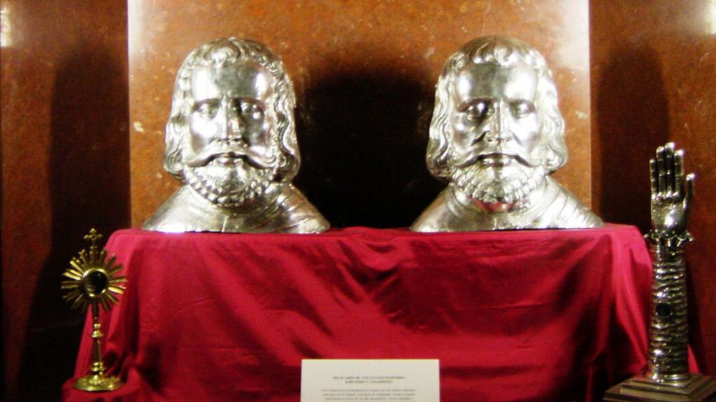 Rostros de San Celedonio y San Emeterio