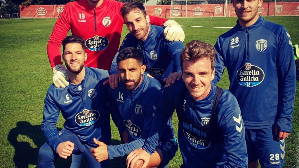 Jugadores del CD Lugo. Foto: Twitter ( @CDeportivoLugo)