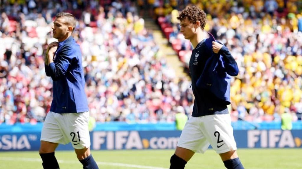 Lucas Hernández y Benjamin Pavard, con la selección francesa en el Mundial de Rusia 2018. Foto: fifa.com