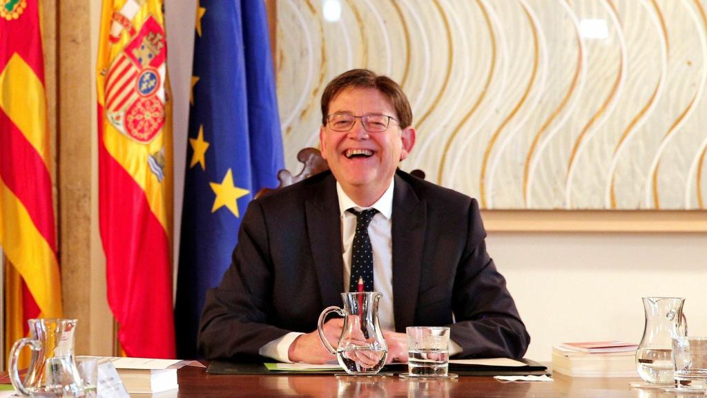 Puig durante la reunión extraordinaria del Consell