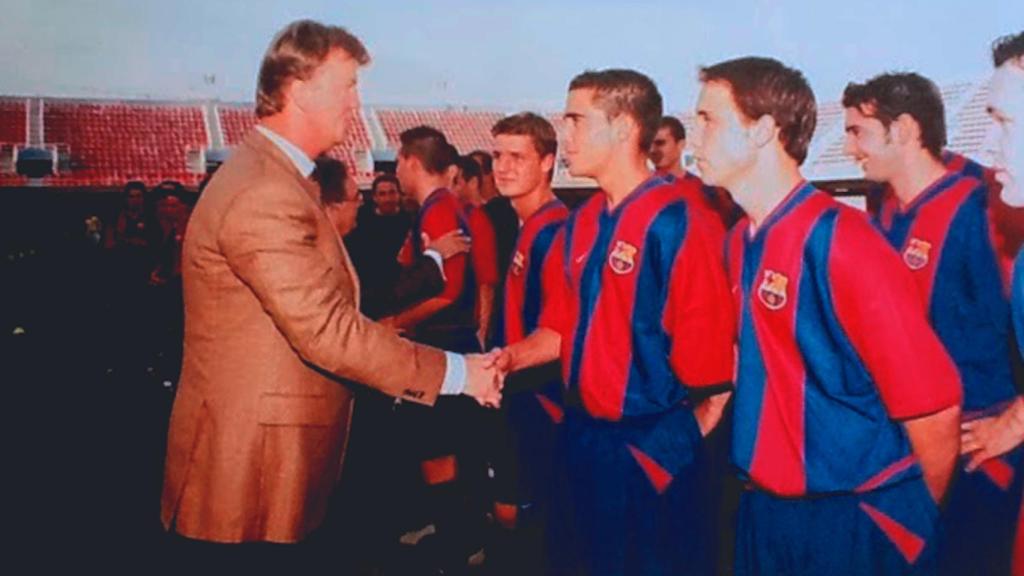 Albert Serrano cuando formaba parte del Barça B