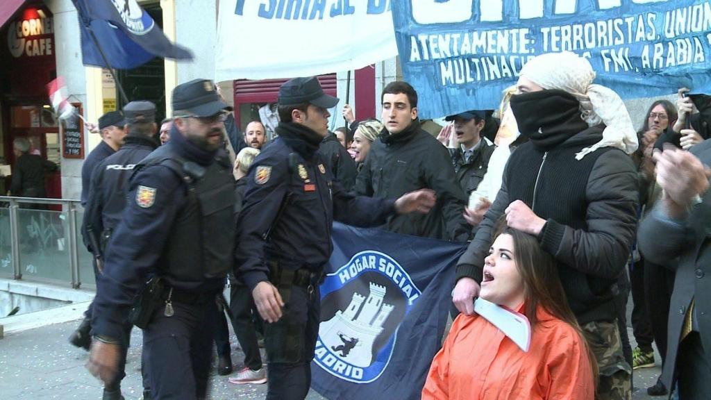 Manifestación de Hogar Social.