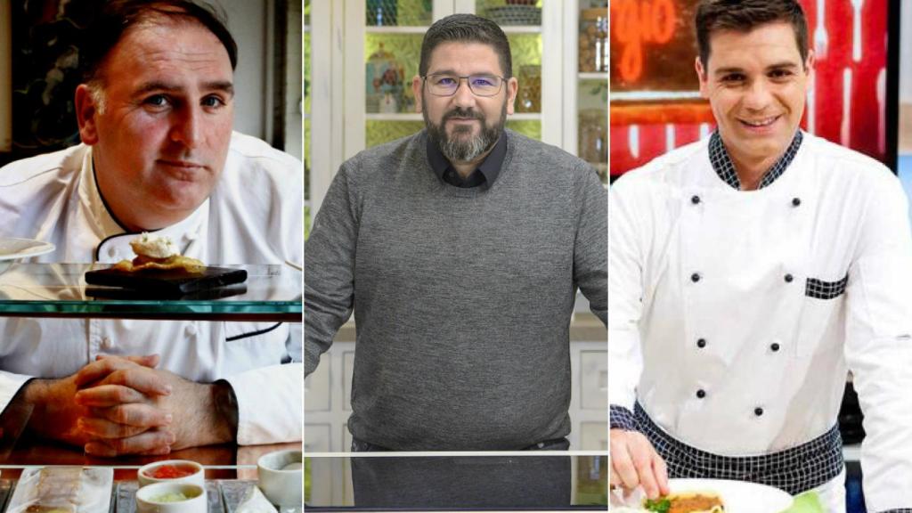 José Andrés, Dani García y Sergio Fernández.