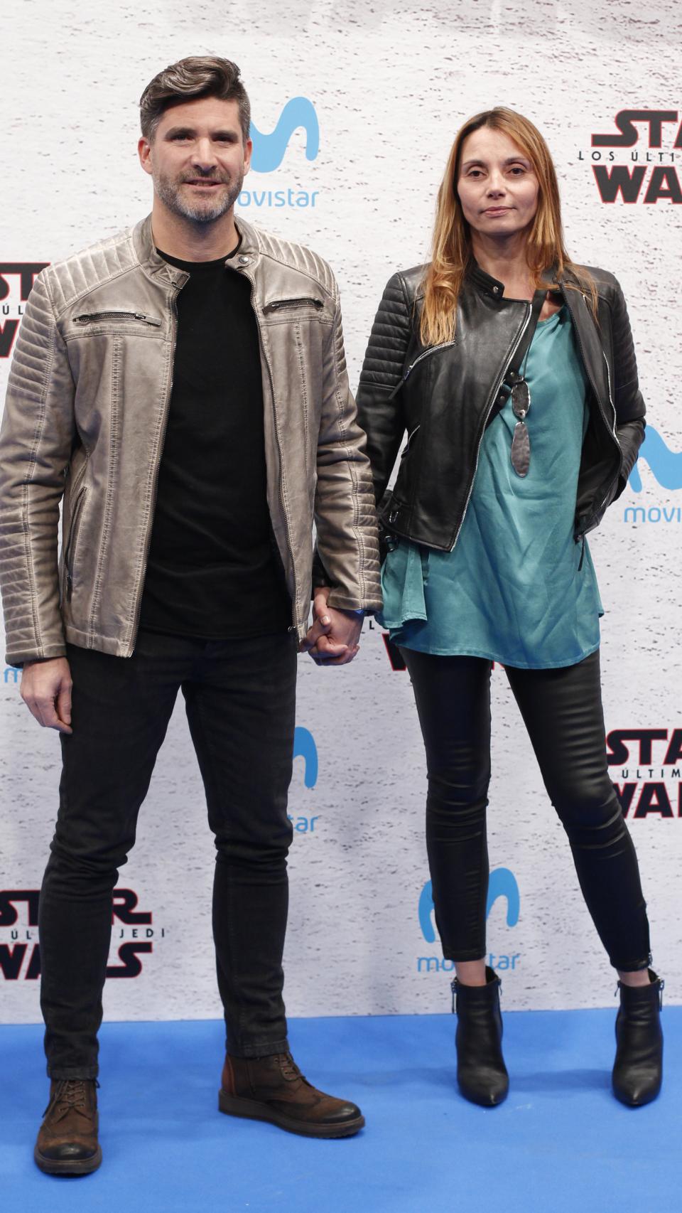 Sanchís y su mujer Lorena.