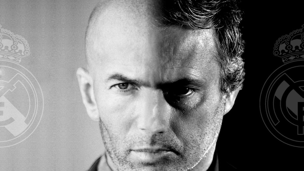 Zinedine Zidane y Jose Mourinho