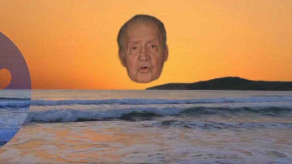 El rey Juan Carlos emulando al sol que ilumina el país en el nuevo vídeo de Joe Crepúsculo.