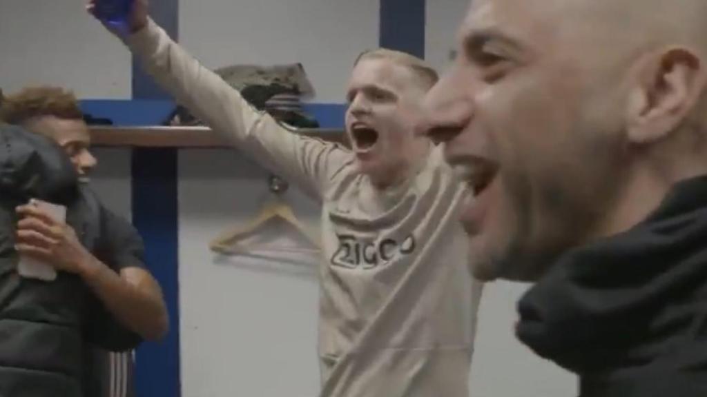 Así fue la celebración del Ajax tras eliminar al Real Madrid