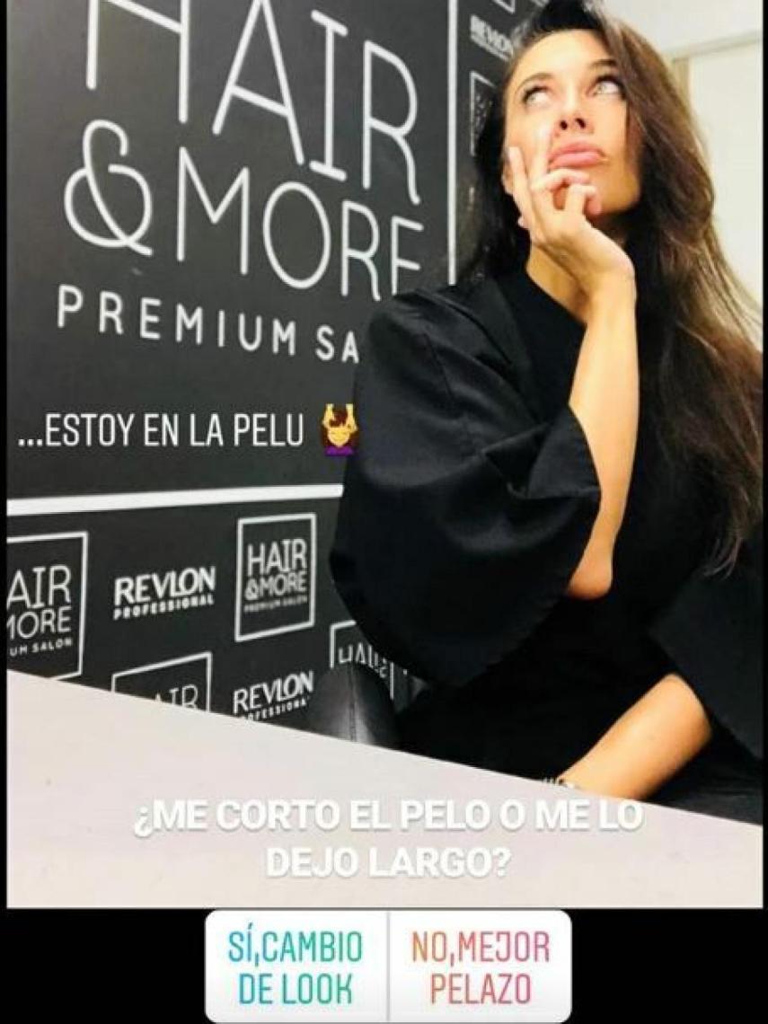 Pilar mostró en sus redes su intención de cortarse el pelo.
