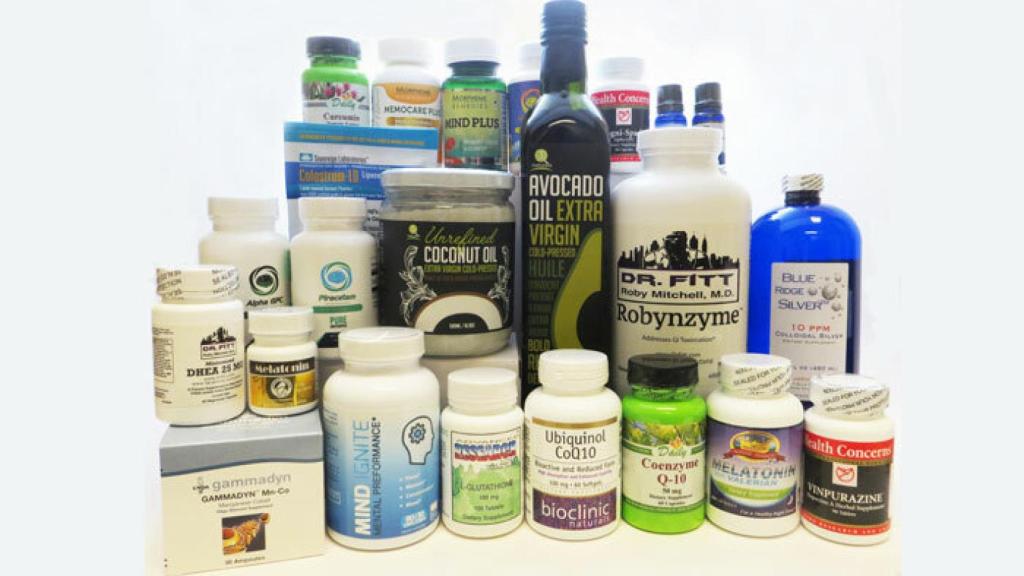 Distintos suplementos destinados a tratar el Alzheimer.