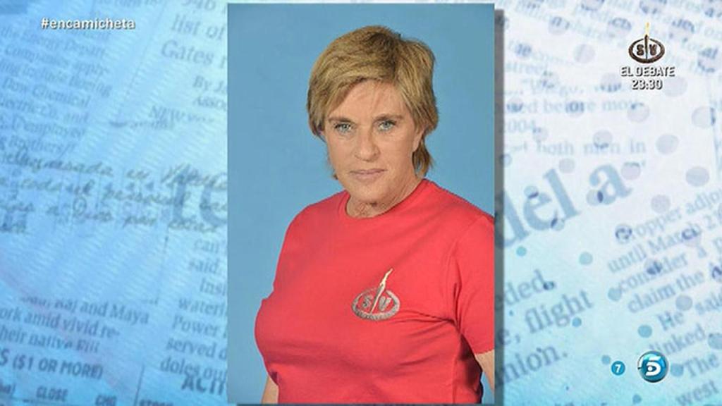 Chelo García Cortés, en la foto promocional de 'Supervivientes 2014'