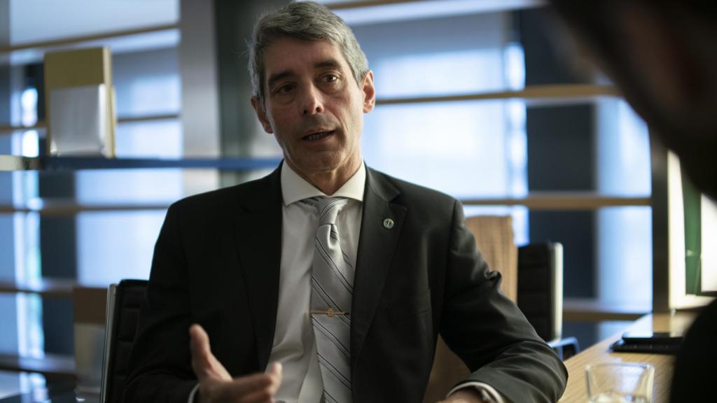 El coronel Gómez de Agreda, durante su entrevista con EL ESPAÑOL.