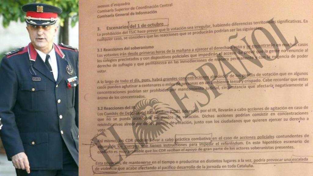 El comisario de los Mossos D'Esquadra el 1-O, Manel Castellvi.