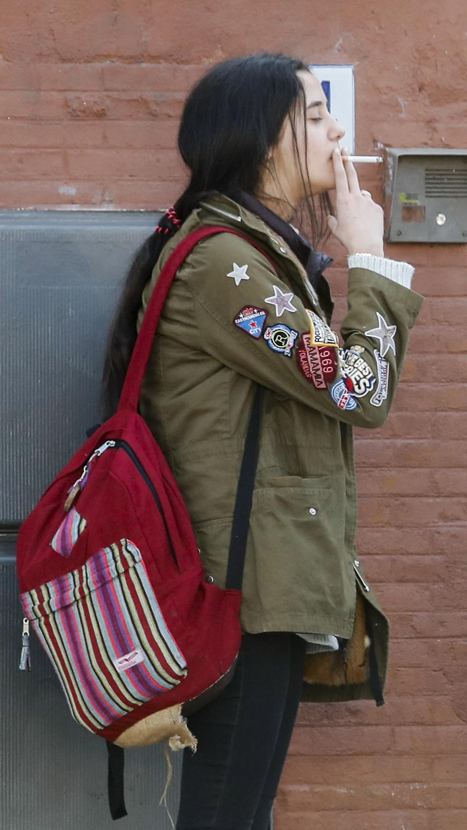 Victoria Federica por las calles de Madrid.