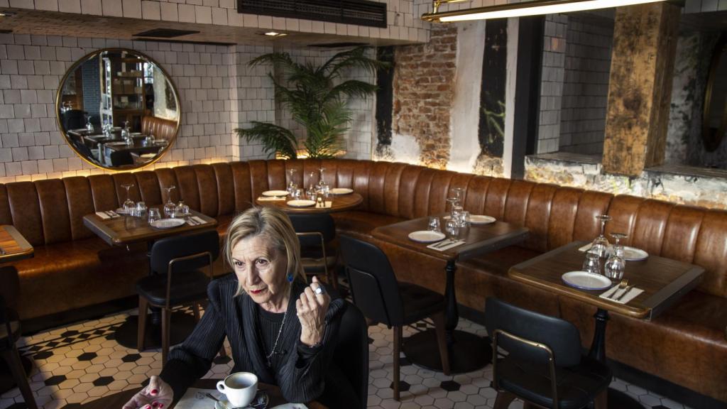 Rosa Díez, durante la entrevista.