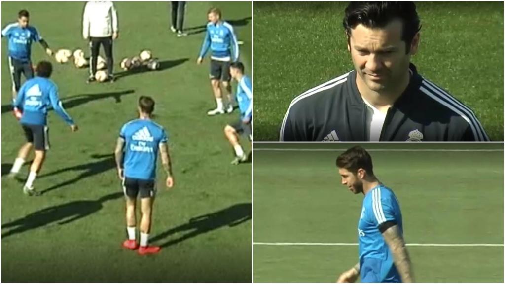Caras largas en el entrenamiento del Real Madrid