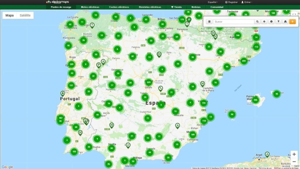 Mapa de la web electromaps