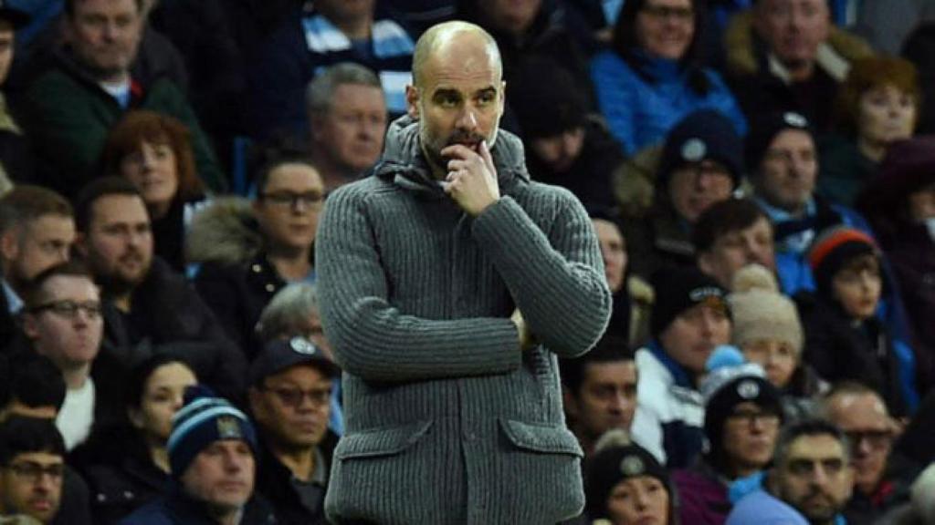 Pep Guardiola durante el City - Watford