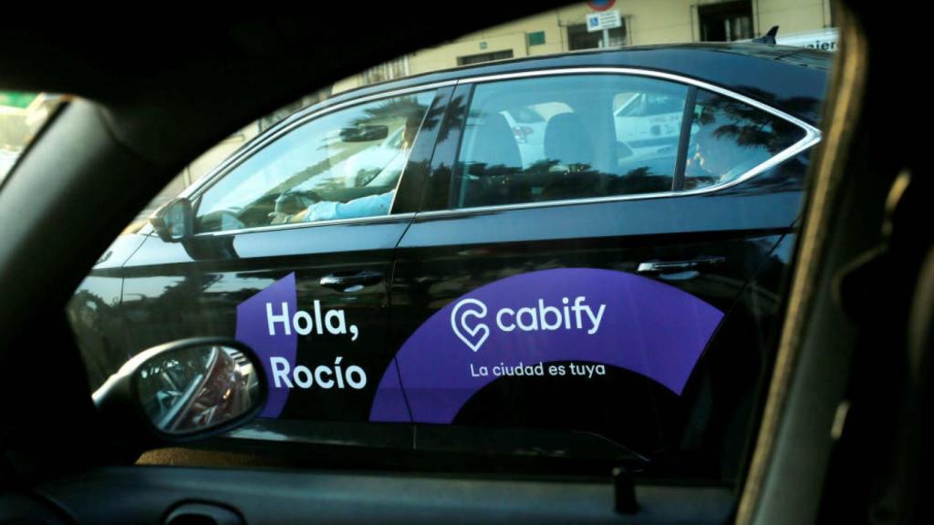 Imagen de un coche de Cabify en Barcelona.