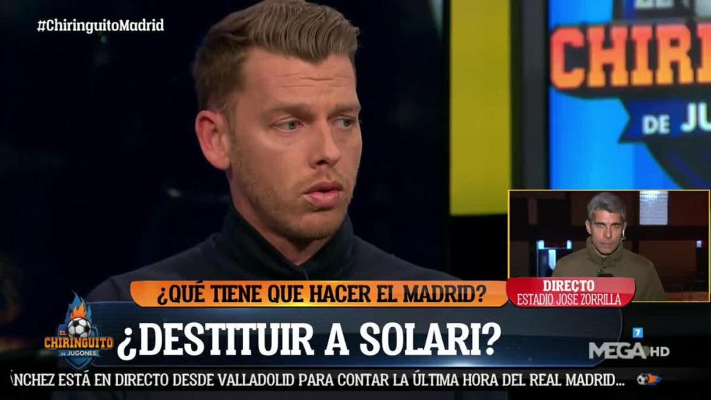 Jota Jordi en El Chiringuito. Foto: Twitter (@elchiringuitotv)