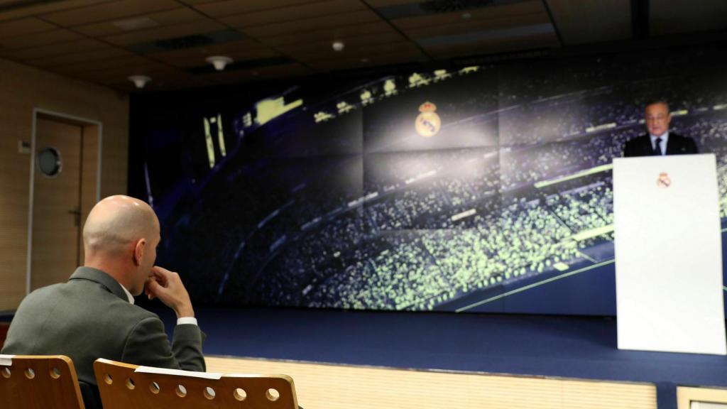 Florentino Pérez y Zinedine Zidane
