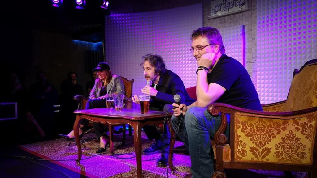 Begoña Rodrigo, Diego Guerrero y Andoni Aduriz, de izquierda a derecha