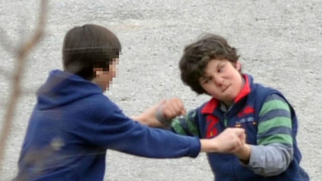 Felipe Juan Froilán en plena pelea.