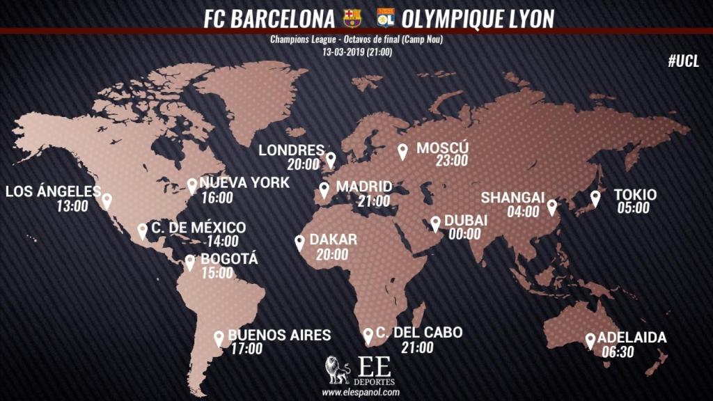 Horario Barcelona - Lyon