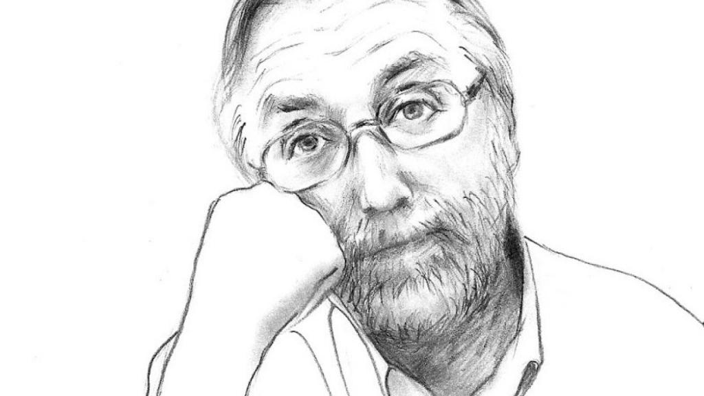 Ilustración del geriatra detenido para la presentación de uno de sus libros.