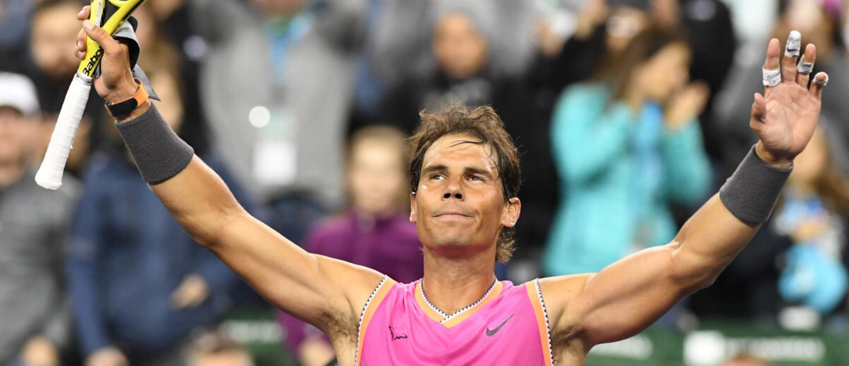 Nadal, tras pasar a los octavos de final de Indian Wells.
